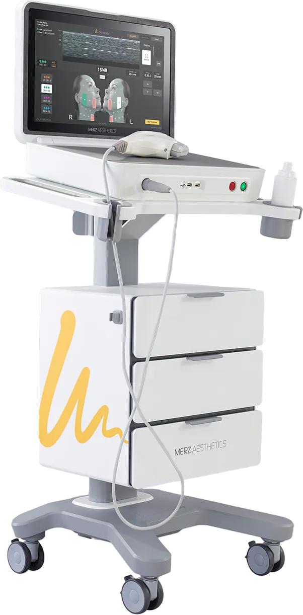 Dispositivo completo do Ultherapy PRIME® para lifting e firmeza da pele não invasivos.